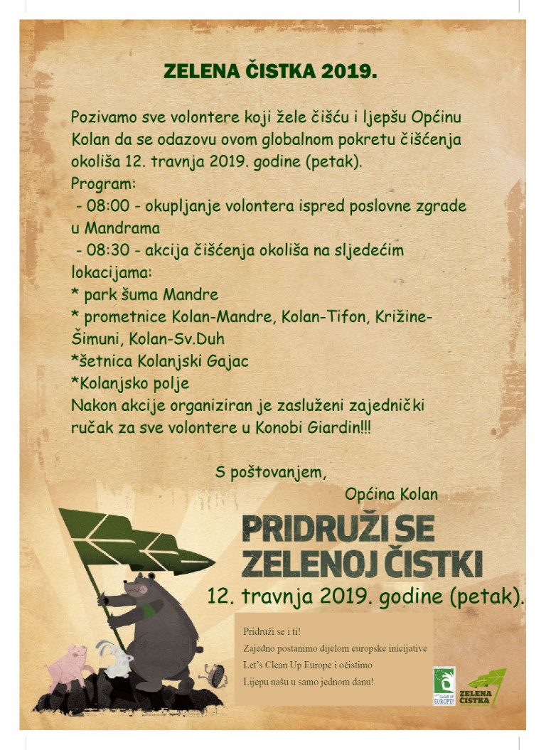 Zelena čistka 2019. poziv Medium